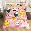 Sushi Duvet Cover Sets For Kids Boys Girls Lightweight Down Quilt Covers Bedroom Decor 2 Pillowcases 1 Duvet Cover No Comforter