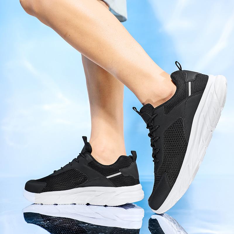 Herren Sportschuhe Atmungsaktive Freizeitschuhe Fliegendes Strickmuster Outdoor Übergröße Laufschuhe