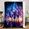 Dreamy and Gorgeous Flowers Print Warm Comfortable Blanket Home Travel Camping RV for Adults and Kids Luxury Gifts