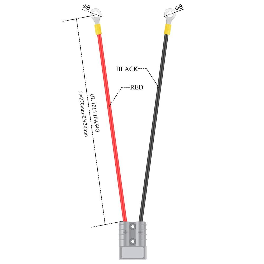 12AWG Wire Gauge Battery Quick Connector 50A Amp Rating Power Cable Connector  Auto Shop