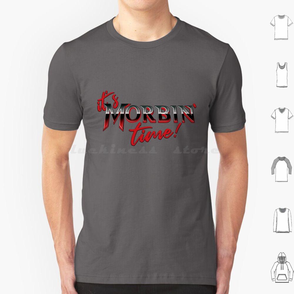„It’s Morbin Time V1“ T-Shirt, Größe 6XL, Baumwolle, cooles T-Shirt, Meme-Film, Morbin, Morb, Vampir, Superheld, Morbius, Internet