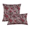 BUYNOW Red Rose Jacquard Hollandaise Lace Pillowcase Vintage Pastoral Living Room Sofa Cushion Cover Home Bedroom Saddle Decor
