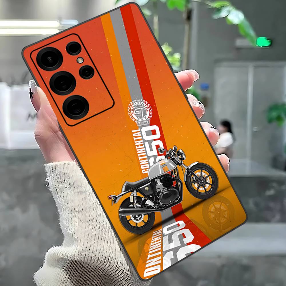 R-ROYALS E-ENFIELDS Logo Phone Case For Samsung S 24 Fe 25 Ultra Plus 20 Lite 21 30 22 23 24 22 Ultra 5G Fundas