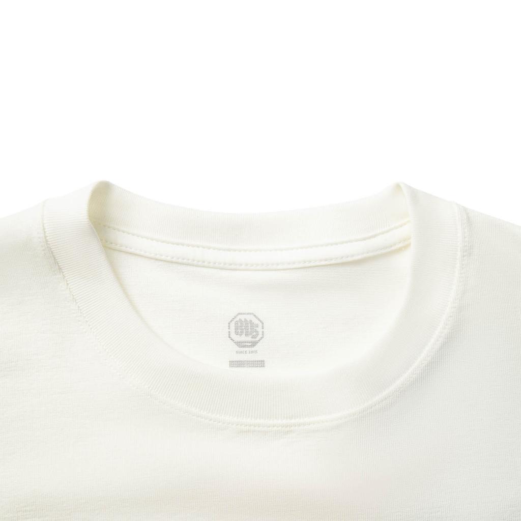 Li Ning Basketball Series Letter Print Breathable Versatile Short Sleeve T-Shirt Men Tops Off-White AHSV225-7