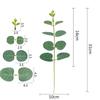 40pcs Simulation Plant Plastic Eucalyptus Leaf Wedding Decor Artificial Green Plants Home Decoration Eucalyptuses Leaves Floral