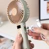 Mini USB Rechargeable Handheld Fan Digital Display 120 Speeds Stand or Handheld Compact Portable Personal Cooling Fan