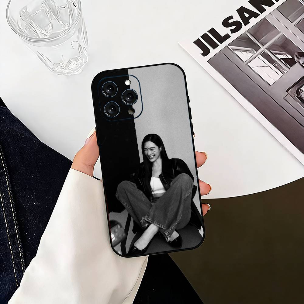 

L-Lingling Kwong Actress Phone Case For iPhone 17, 16,15,14,13,12,11 Plus,Pro Max, Others Soft Black Cover iPhone12PROMAX