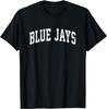Blue Jays Mascot Vintage Athletic Sports Name Design T-Shirt