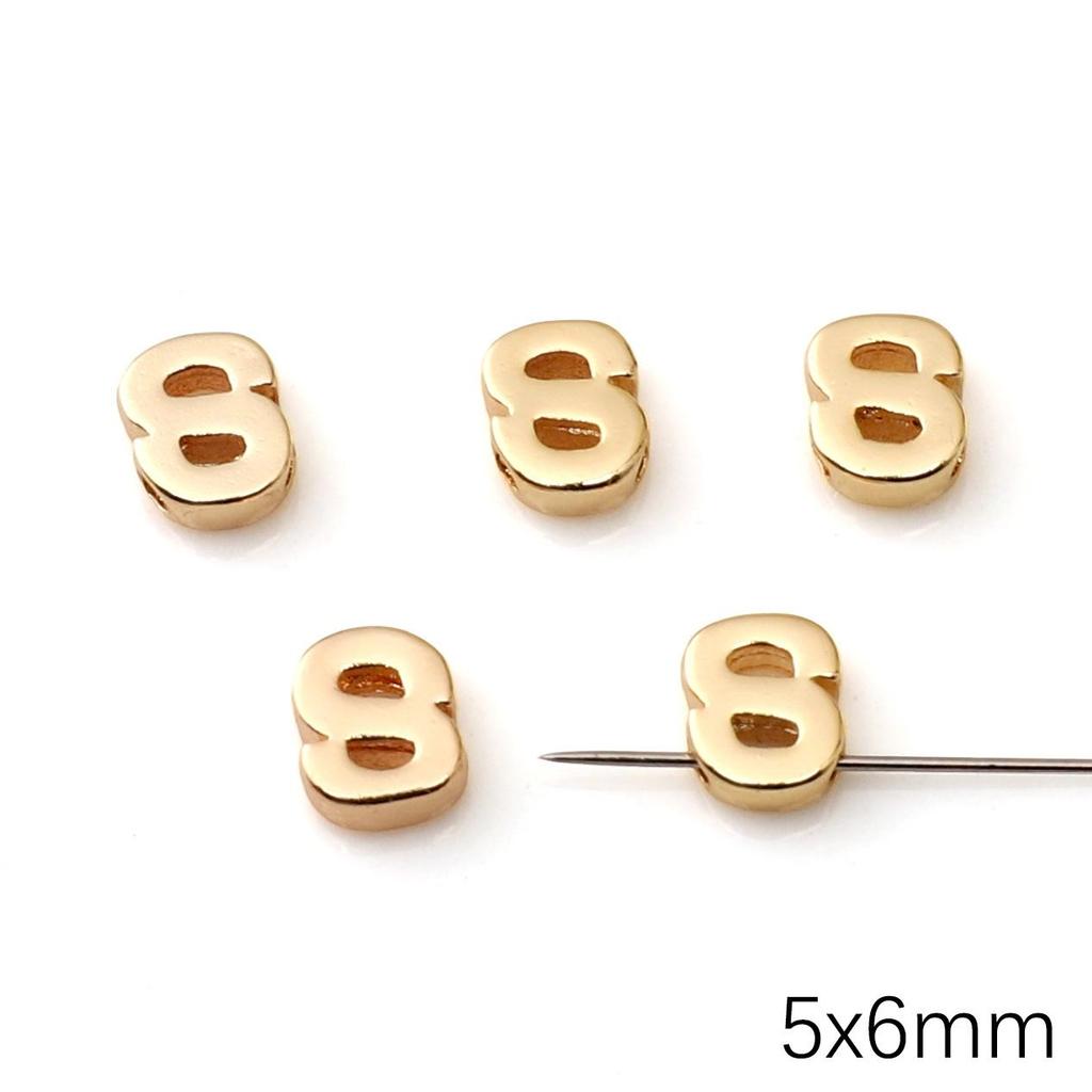 Mini Ciondolo Lettera Inglese in Rame per Creazione Gioielli Fai da Te Componenti Accessori