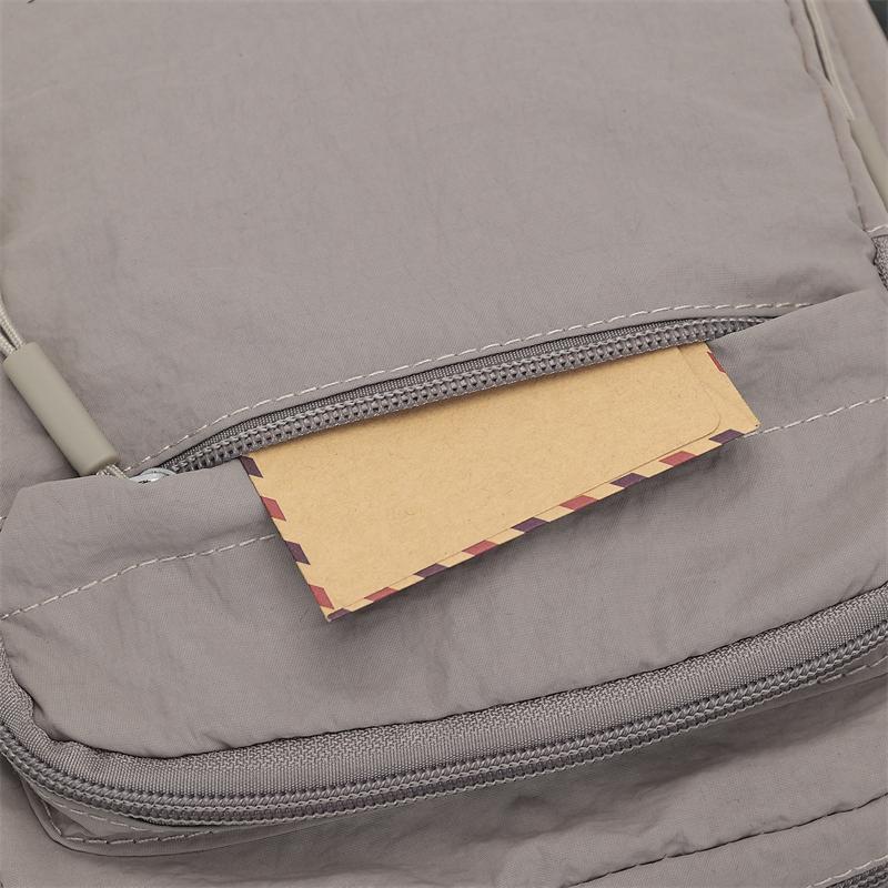 Men's Nylon Crossbody Backpack Fashionable Versatile Summer New Style Waterproof Single Shoulder Sling Bag Simple Design