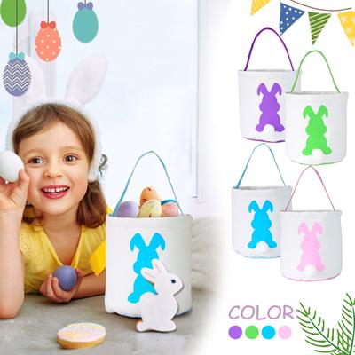 Easter Basket Festival Printed Canvas Gift Bag Carrying Eggs Suitable For Outdoor Outdoors And Festival Gifts Candy Bag