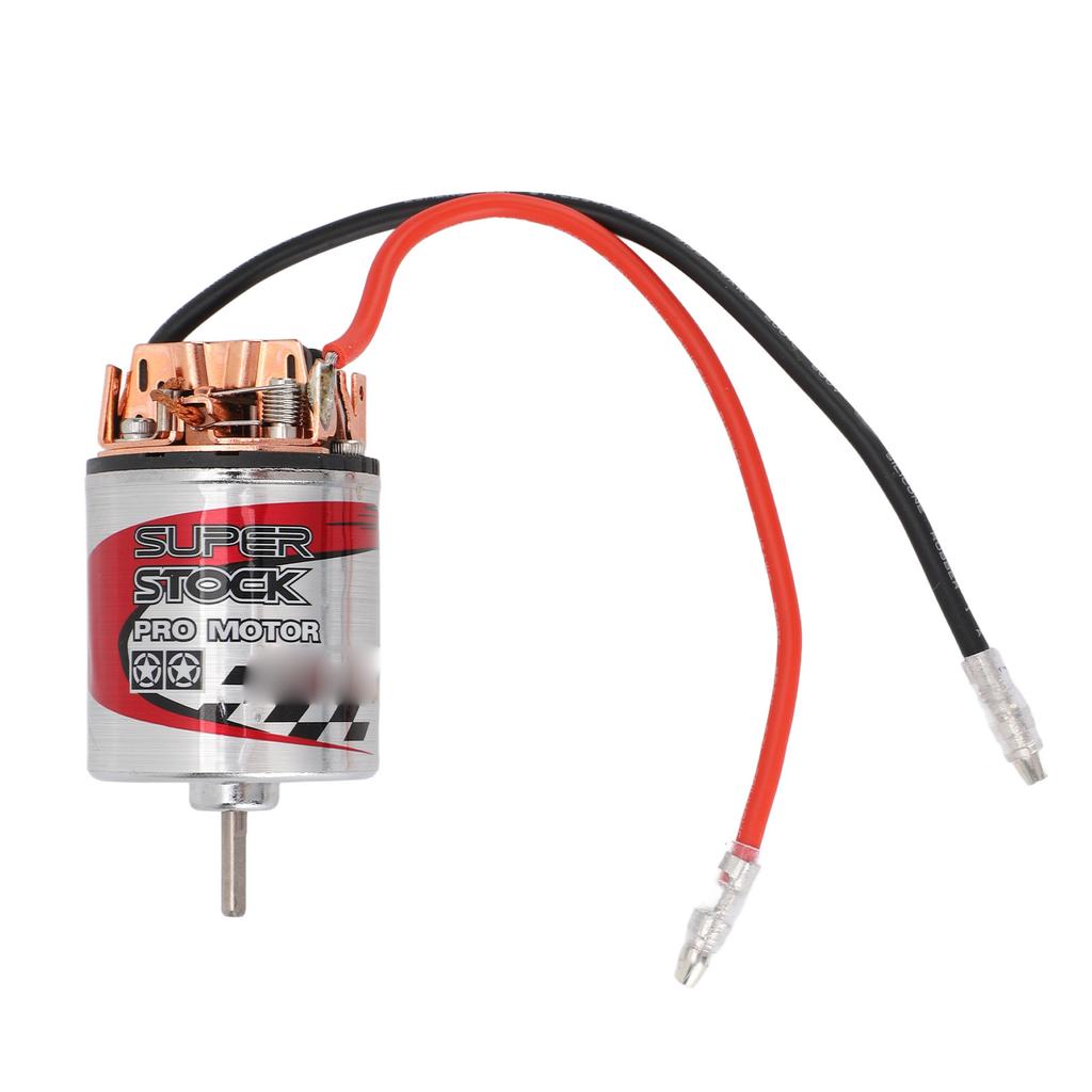 RC Brushed Motor Replacement Wide Compatibility Enhanced 540 RC Brushed Motor Stainless Steel Shell for 1/10 RC Car