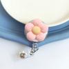 Cartoon Flora Flower Badge Holder Name Tag Easy Pull Buckle  Office School Supplies