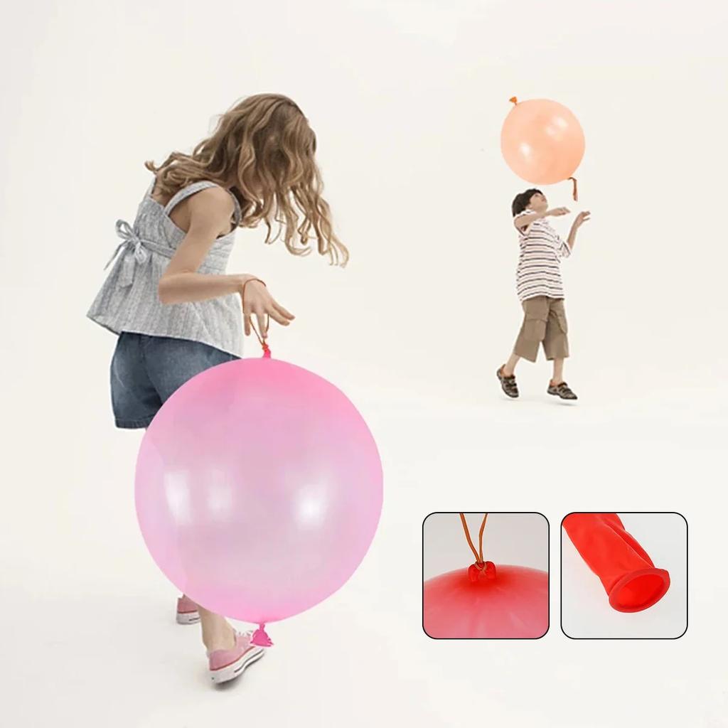 Ballons & Accessories 50Pcs Punch Balloons Coordination Ability Training Colorful Latex Balloons Multiple for Party Favor