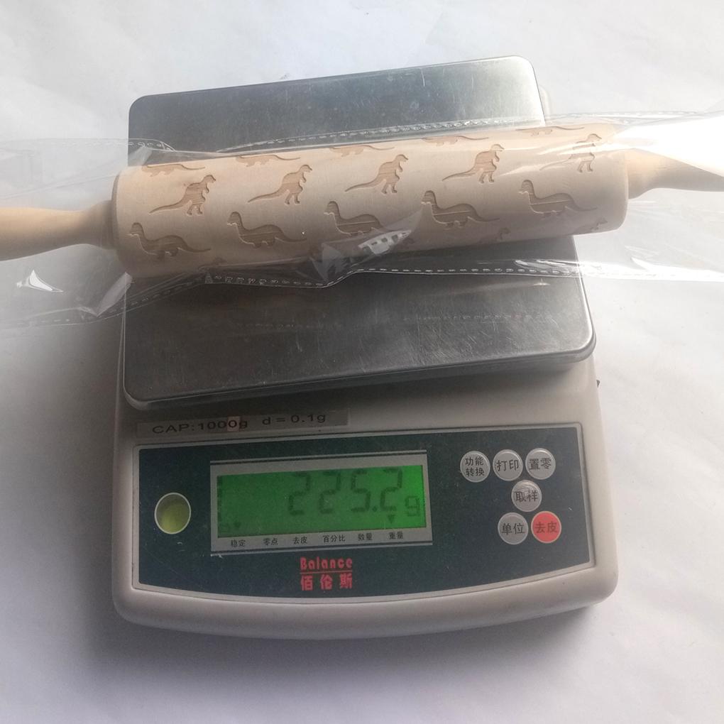 Cartoon Animal Embossing Rolling Pin Baking Cookies Biscuit Fondant Cake Engraved Roller