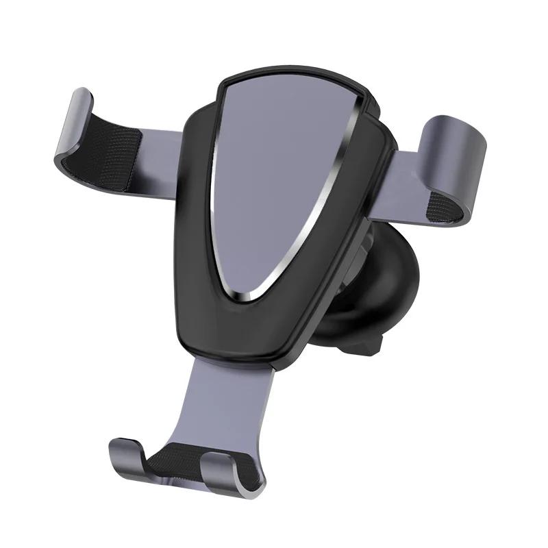 Metal Gravity Car Mount For Mobile Phone Holder Car Air Vent Clip Stand Cell Phone GPS Support Large For Smart Phone