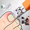 Wide Jaw Opening Nail Clippers Anti Splash Slanted Nail Clipper Precise Stainless Steel pedicure Nail Tools