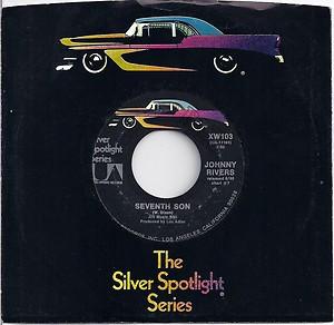 7inch Record JOHNNY RIVERS Seventh Son Midnight Special XW103 United Artists US Rock Used