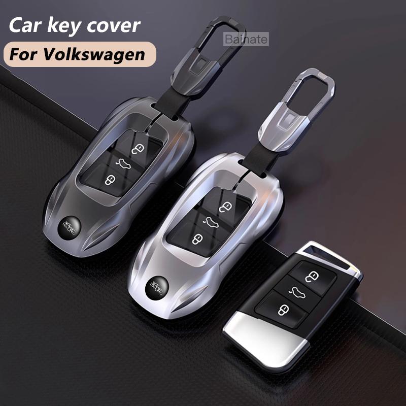 Alloy Car Key Case, For Vw Volkswagen Cupra Formentor Golf 8 Mk8 Id.3 Id.4 Skoda Octavia Seat Leon Mk4 Gti R Car Accessories