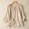 Spring Summer Loose Casual Women Shirt New Large Size Casual Solid Color Tops Loose Buttons Tops Fashion Elegant Office Ladies Clothing