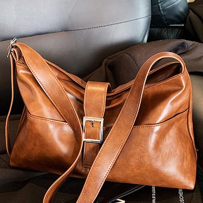 Korean Version of Retro Trendy Underarm Bag Women's 2025 Autumn New Casual Shoulder Bag Fashionable High-value Tote Bag