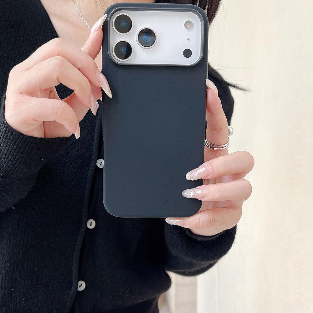 Two-Color Liquid Silicone Case for iPhone 17 Pro Max - Anti-Fall, Compatible with iPhone 14/15/16