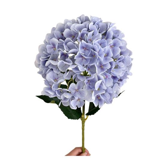 

Artificial Hydrangea Flower Realistic Full Bloom Fake Hydrangea with Stems Faux Silk Flower Arrangement for Home Wedding Party Baby Shower Table фіолетовий