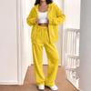 Women's Casual Sweatshirt Jacket and Jogger 2 Piece Set for Fall Winter Wear