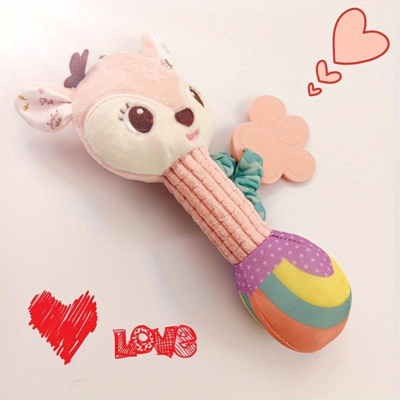 Cute Animals Ring Bells Cute Baby Laughing Teething Toy Handheld Plush Doll Baby Toy Educational Calming Bedtime Bell Halloween Gift Christmas Gift