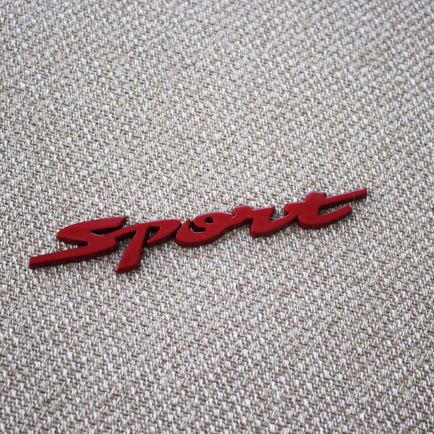 

3D Металлическая Эмблема SPORT для Автомобиля - Персонализируйте Экстерьер Вашего Автомобиля красный