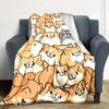 1pc Dogs Kitten Print Blanket   Lightweight Flannel Throw Blanket For Sofa, Bed, Living Room, Office, Outdoor Travel, Camping