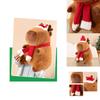 Adorable Brown Capybara Plush Toy Soft Cuddly Cushion For Christmas Decor 30cm To 50cm