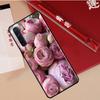 Elegant Pink Purple Peony Flower Case For Oppo A94 A18 A74 A57 A17 A77 A38 A58 A78 A98 A54 A80 A60 A40 A96 A76 A16 A15 A5 Pro