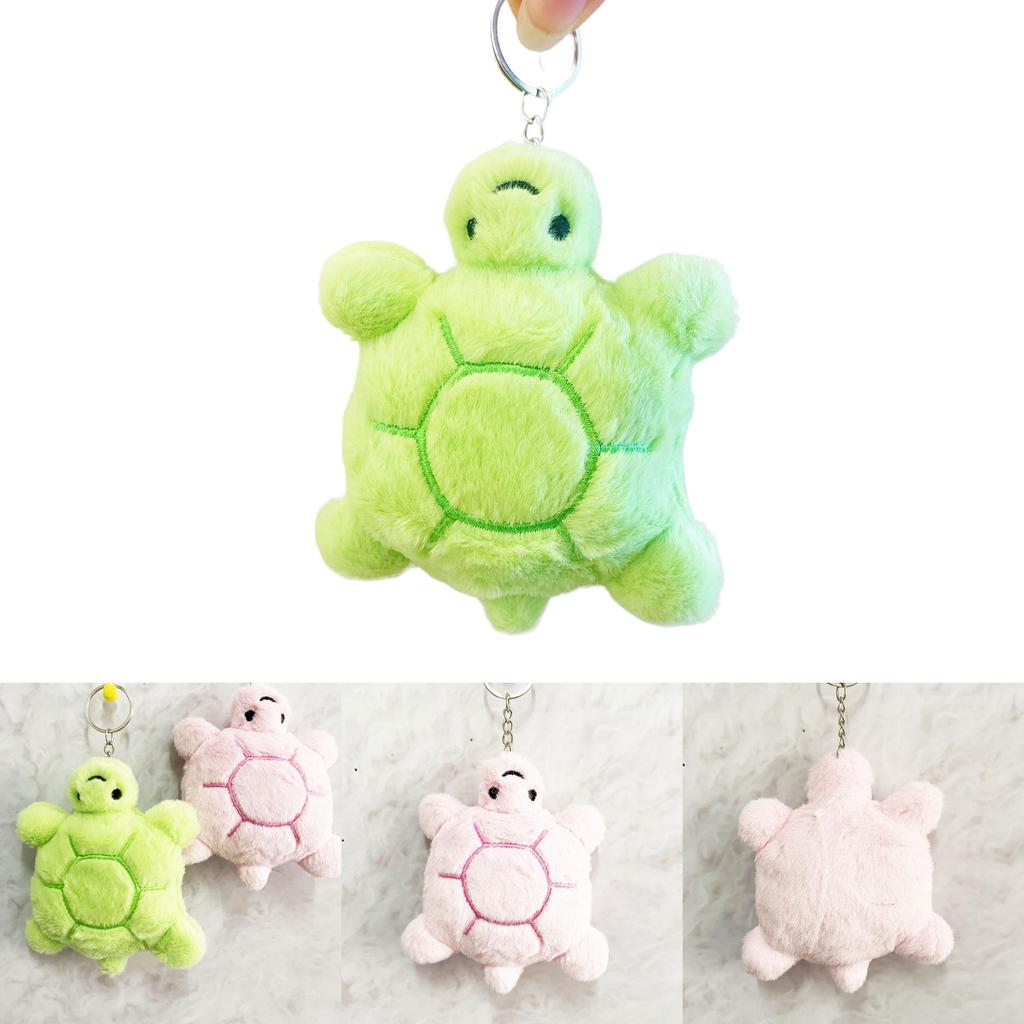 Plush Turtle Keychain Cute Animal Decor For Kids Gift And Collectors