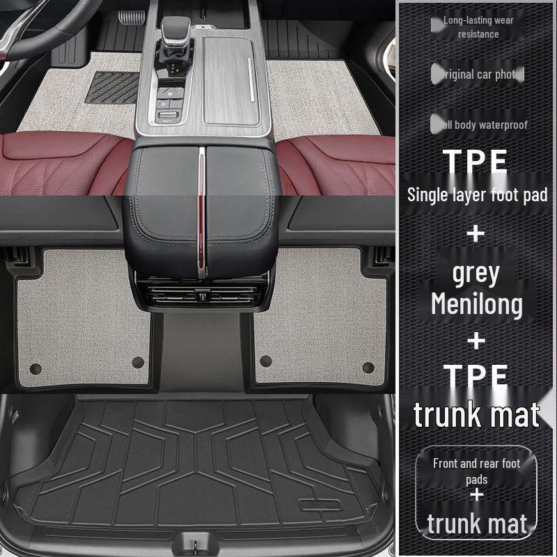 Red Flag HS5 Full Coverage TPE Floor Mats with Trunk Mat