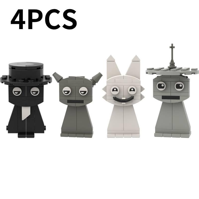 Sprunki Building Blocks Action Figure Model Toys Decoration Game Peripheral