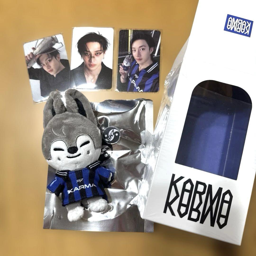 

[USED] Stray Kids Bang Chan Karma SKZOO Keyring Trading Card