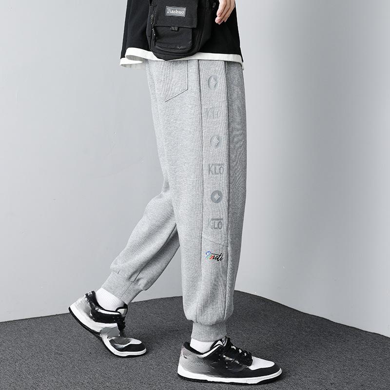 

Брюки мужские весенние трендовые спортивные штаны со шнурком свободные серые спортивные штаны мужские удобные красивые повседневные длинные брюки 7XL