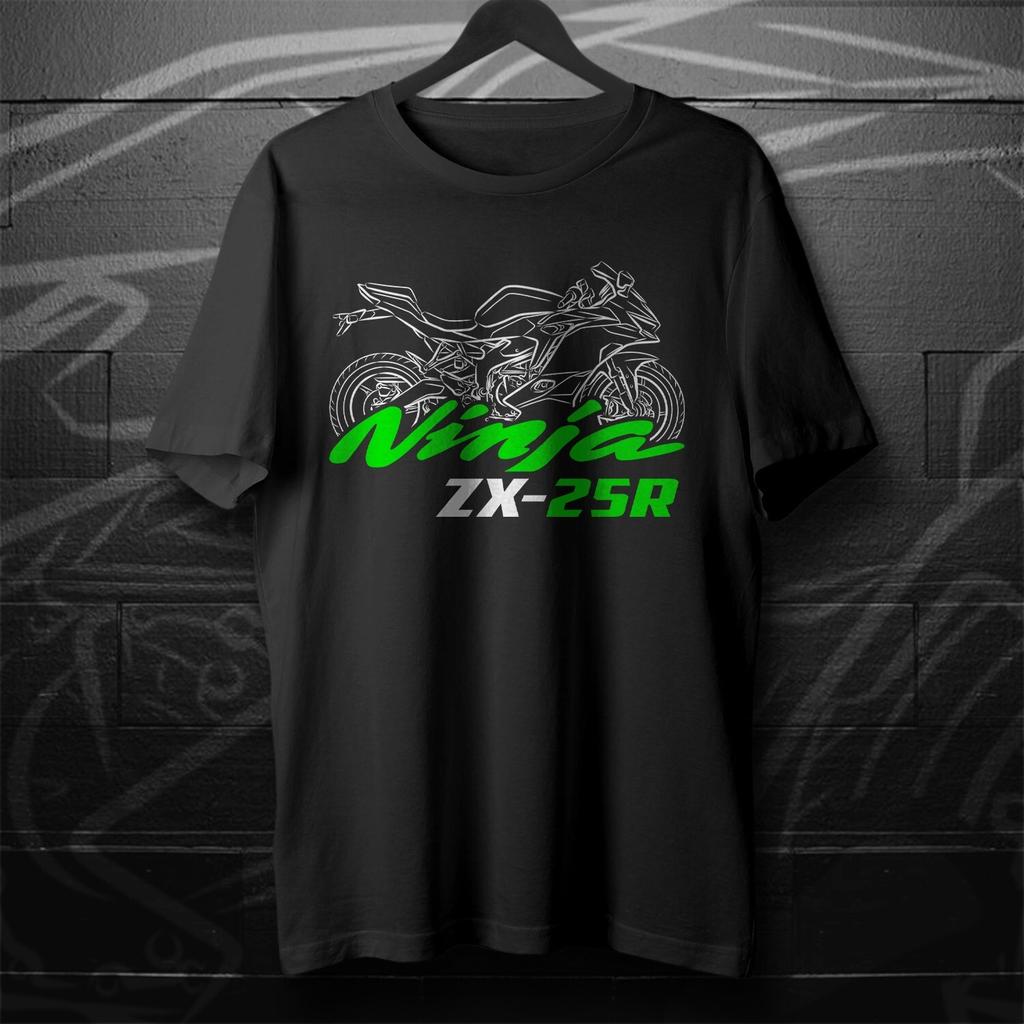 20202025 Models Japan Ninja ZX25R Motorcycle TShirt 100 Cotton ONeck Short Sleeve Summer Casual Mens Tshirt Streetwear