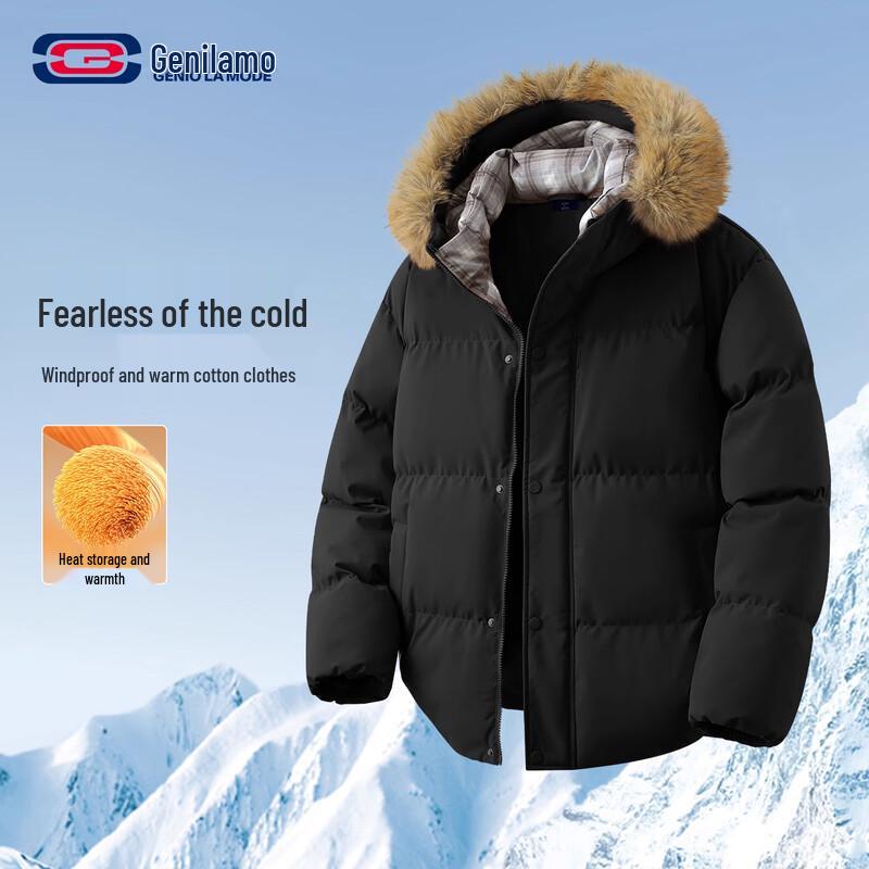 

GENIOLAMODE Men s Casual Winter Padded Jacket 3XL