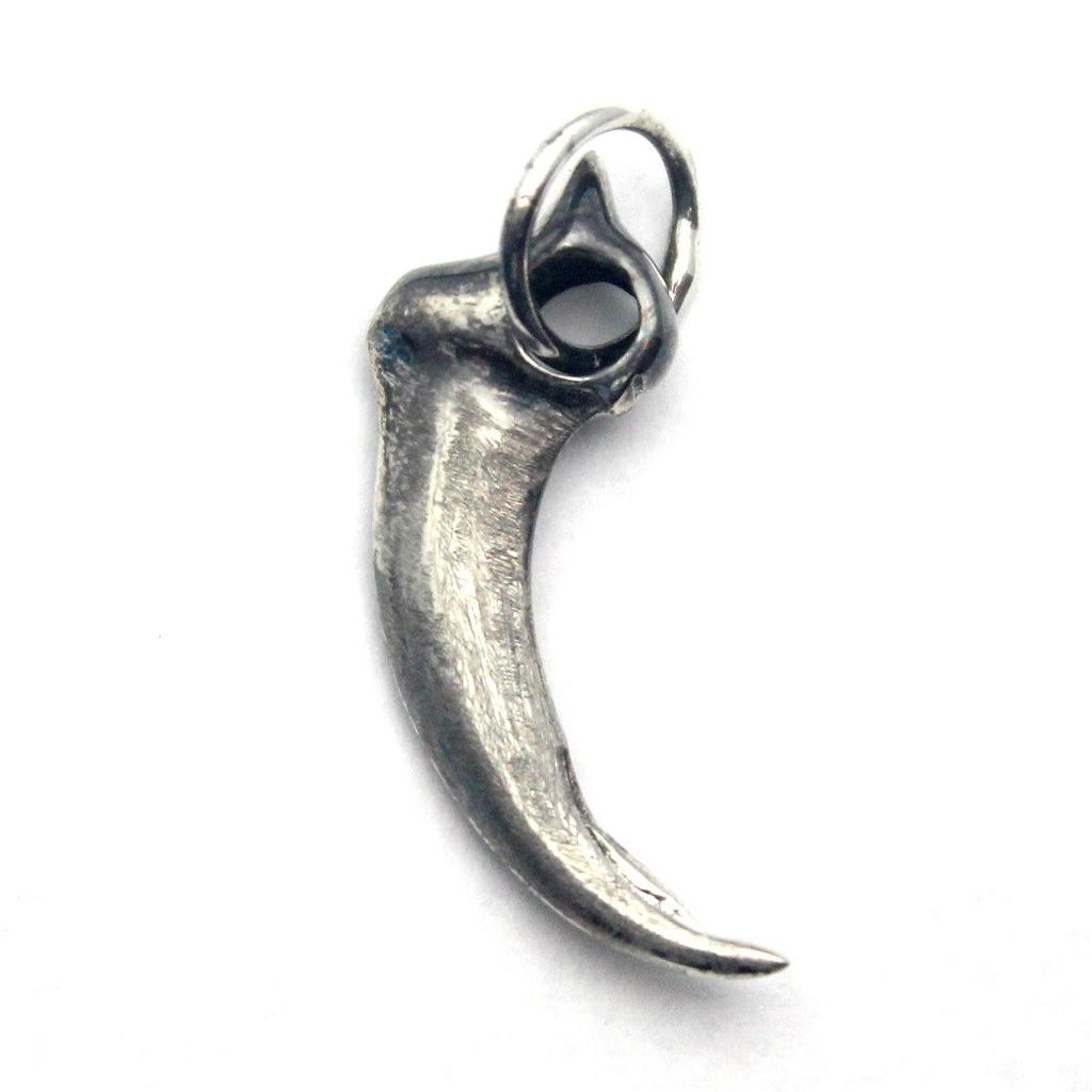Wolf Fang Pendant, Sterling Silver 925, Native American Style