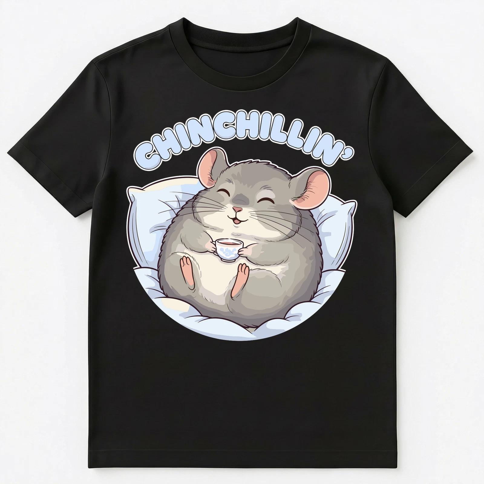 

Chinchillin Очаровательная Мультяшная Шиншилла Юмор Унисекс Футболка M