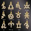 Zodiac Diamond Inlaid Necklace: 18K Gold-Plated Luxury Clavicle Chain