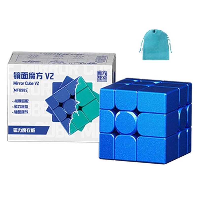 

MoYu Mirror Cube V2 [With pouch/genuine product] Mirror cube (Magnetic Version Blue)