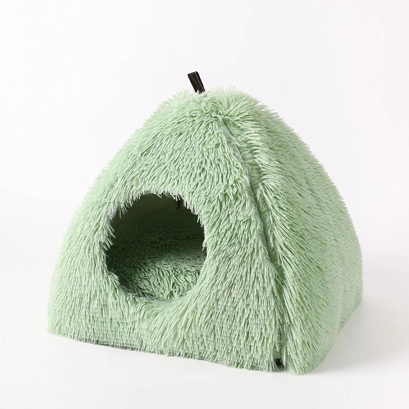 

Cat Litter Plush Litter Winter Warm Closed Cat Bed Pet Litter Deep Sleep Dog House Kennel