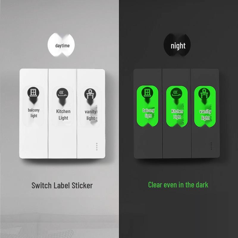 

Luminous Decorative Switch Panel Sticker - Creative Home Wall Label