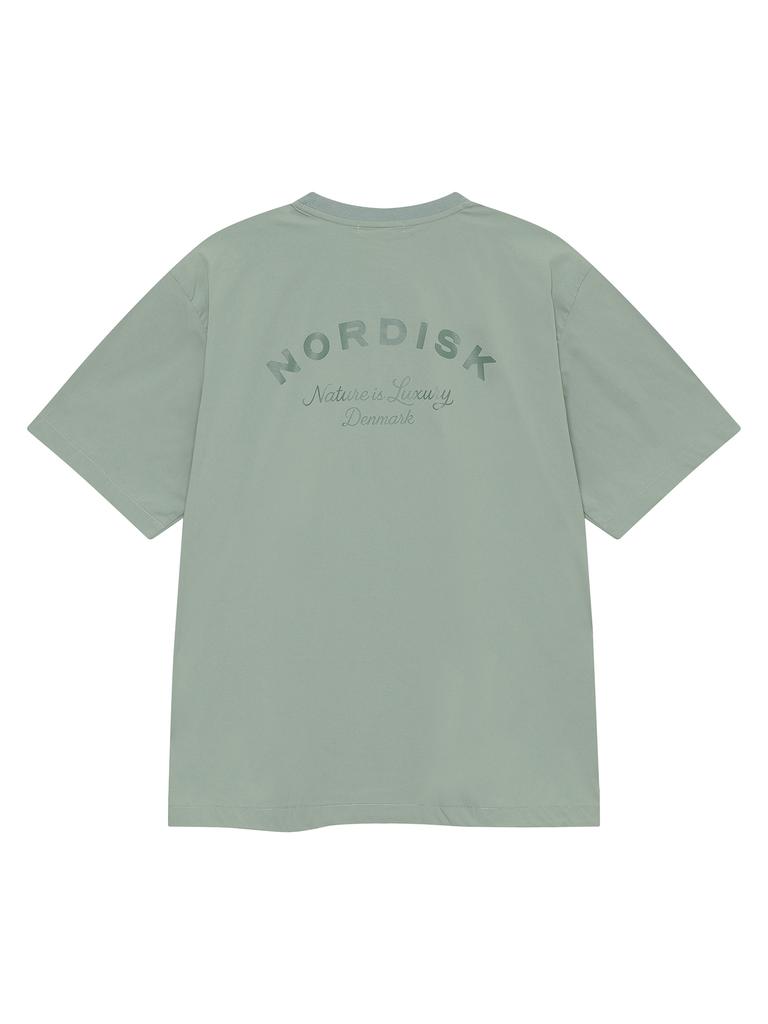 NORDISK Hygge Cool Light Graphic Round Short Sleeve T-Shirt - U_Mint