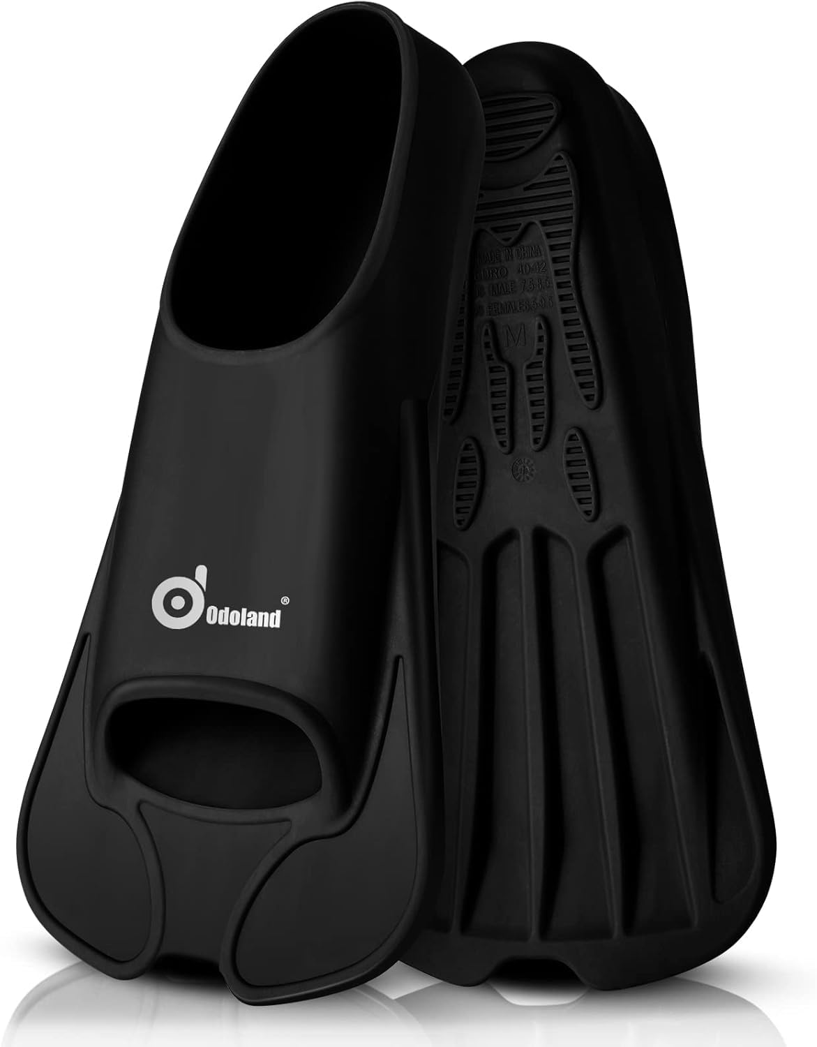 

Odoland Ласты для плавания Ласты для снорклинга Ласты с короткой лопастью Ласты для ног с полной стопой Регулируемые ласты для ног Легкие силиконовые ласты Ласты для дайвинга Плавательные тренировочные ласты для взрослых (черный чёрный