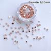 1Box 3D Gold Silver Nail Art Pentagram Jewelry Metallic Studs Nail Charms Alloy Flatback Stars Nail Decoration Manicure Tool