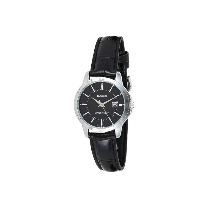 CASIO Women s Standard Series Black Watch LTP-V004L-1A LTP-V004L-1A Black Dial